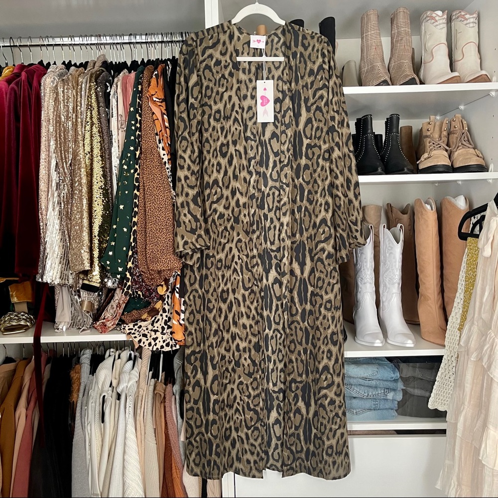 Animal print duster/coverup by Buddy love